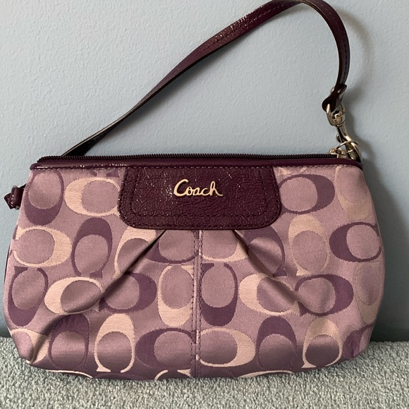 Coach Handbags - Coach Purple Wristlet